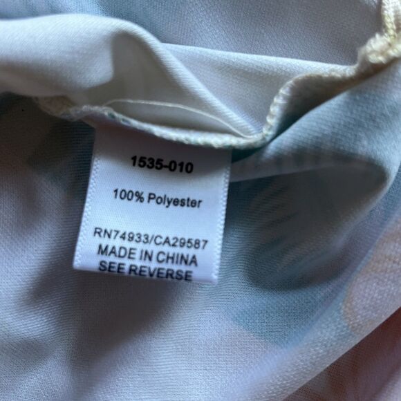 Monterey Club Golf Shirt Men's L Sage Polo Moisture Wicking Dry Swing Tropical - Picture 7 of 10